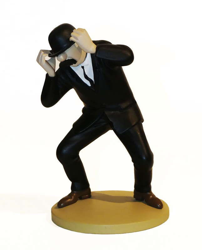 Figurine Tintin : 'Dupond engoncé' de l'album Le Secret de la Licorne