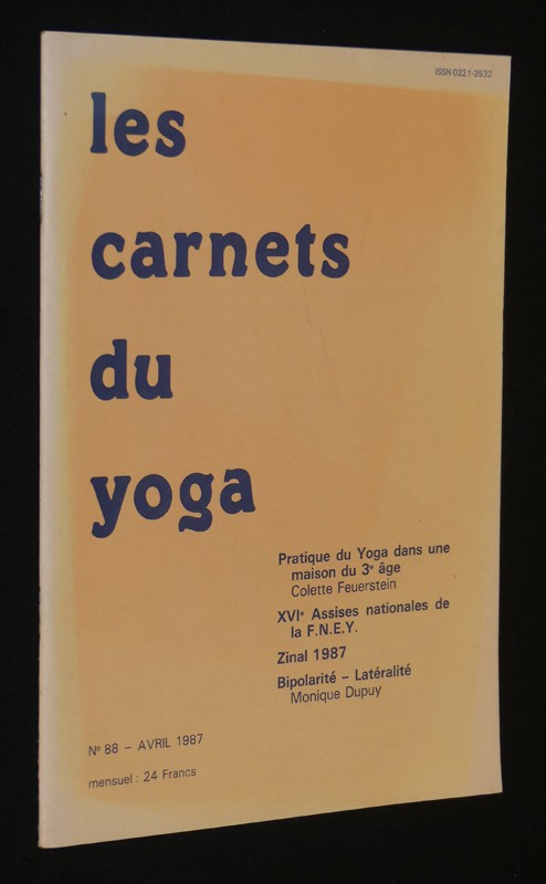 Les Carnets du yoga (n°88, avril 1987)
