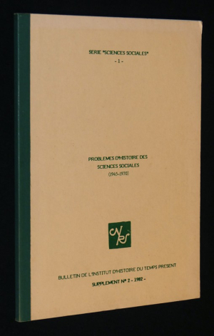 Problèmes d'histoire et de sciences sociales (1945-1970)