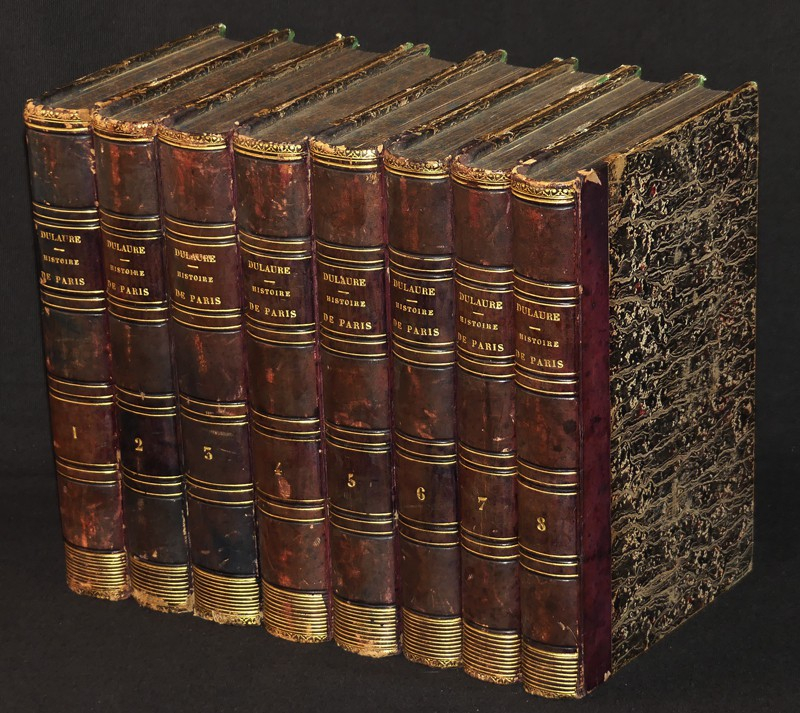 Histoire civile, physique et morale de Paris (série complète en 8 volumes)