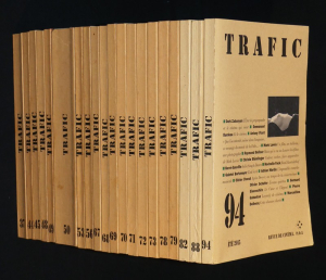 Lot de 20 numéros de la revue "Trafic" (2001-2015)