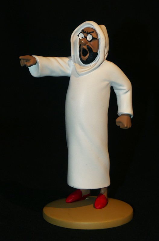 Figurine Tintin : 'Omar Ben Salaad, négociant et trafiquant' de l'album Le Crabe aux pinces d'or