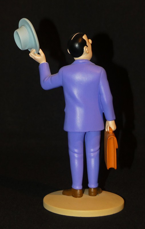Figurine Tintin : 'Séraphin Lampion à la malette' de l'album Les Bijoux de la Castafiore