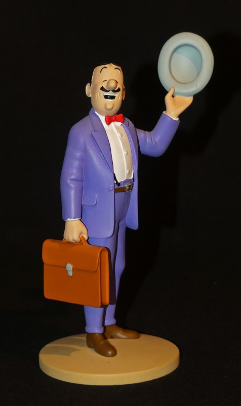 Figurine Tintin : 'Séraphin Lampion à la malette' de l'album Les Bijoux de la Castafiore