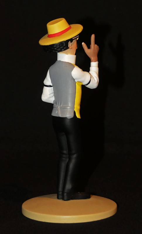 Figurine Tintin : 'Le Professeur Tournesol jardinier' de l'album Les Bijoux de la Castafiore