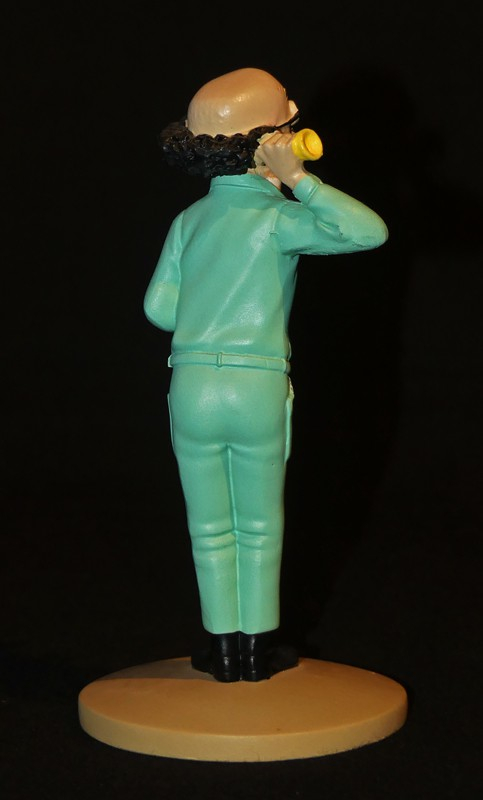 Figurine Tintin : 'Le Professeur Tournesol au cornet' de l'album Objectif Lune