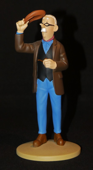 Figurine Tintin : 'Monsieur Boullu, le marbrier' de l'album Les Bijoux de la Castafiore
