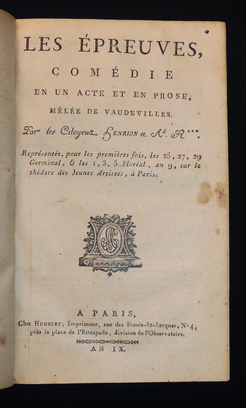 L'autre Tartuffe ou la Mère coupable, drame intrigué, en cinq actes (et six autres pièces diverses)