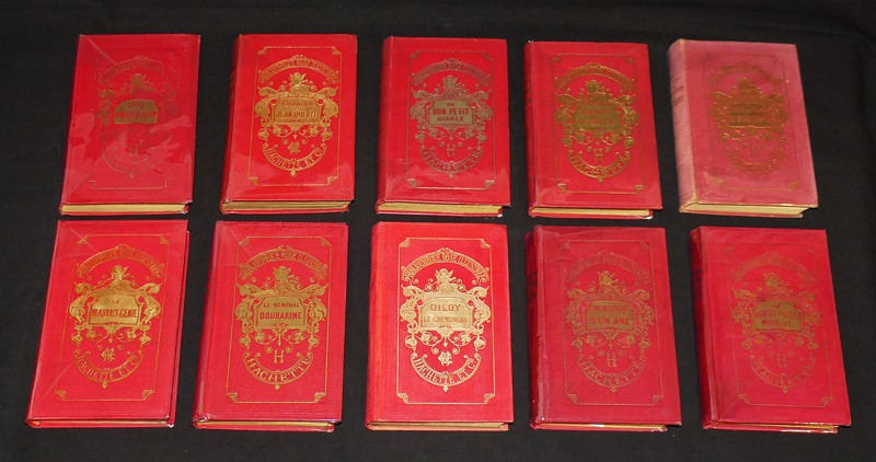 Oeuvres de la Comtesse de Ségur (20 volumes, série complète dans le cartonnage de la Bibliothèque Rose)