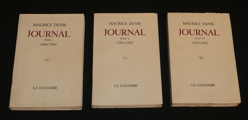 Journal, 1884-1943 (3 volumes)