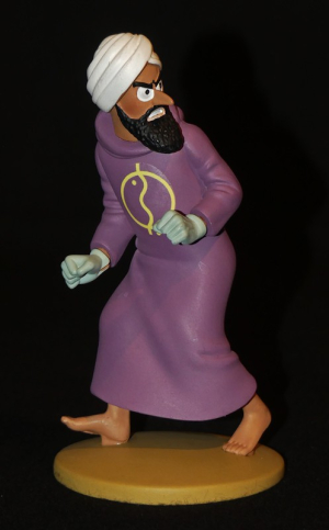 Figurine Tintin : 'Le fakir au pouvoir maléfique' de l'album Les Cigares du pharaon