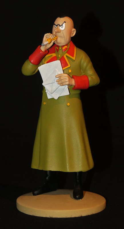 Figurine Tintin : 'Le Colonel Sponsz contrarié' de l'album L'Affaire Tournesol