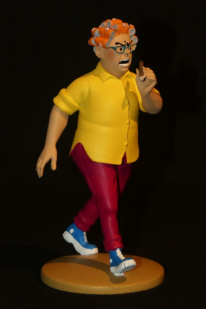 Figurine Tintin : 'Peggy Alcazar, la tigresse' de l'album Tintin et les Picaros