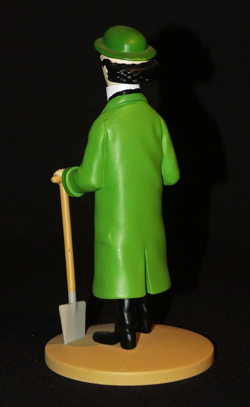 Figurine Tintin : 'Le Professeur Tournesol à la bêche' de l'album Le Trésor de Rackham Le Rouge