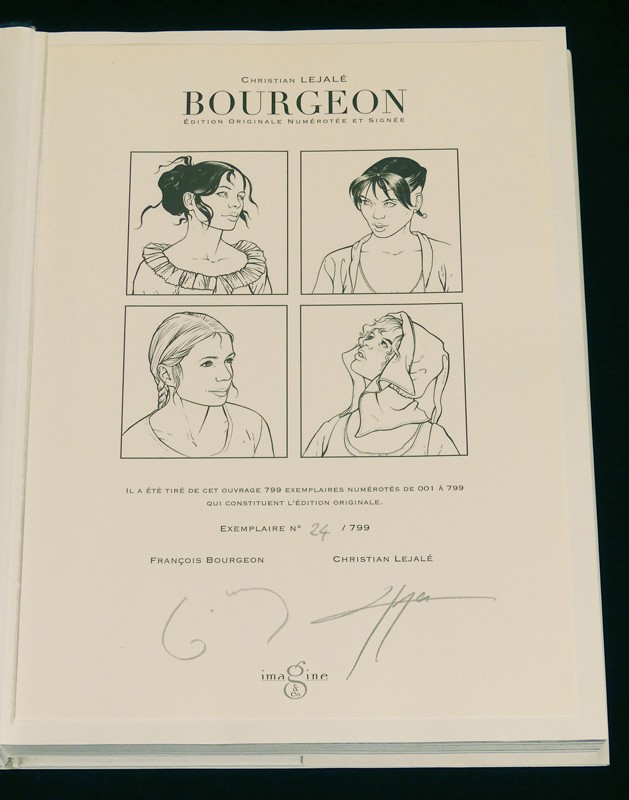 Bourgeon (Edition originale numérotée et signée)