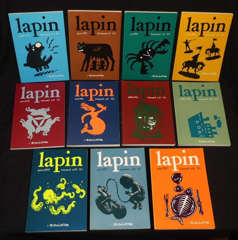 Lapin, revue de bande dessinée de l'association (30 numéros)