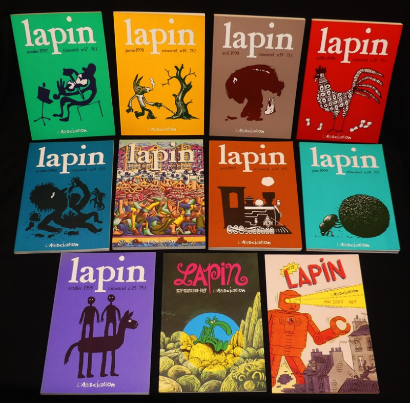 Lapin, revue de bande dessinée de l'association (30 numéros)
