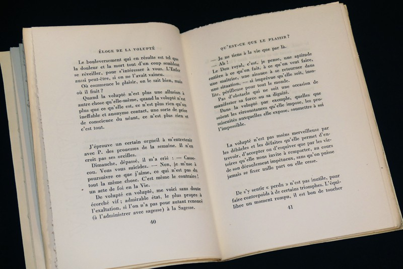 Eloge de la volupté