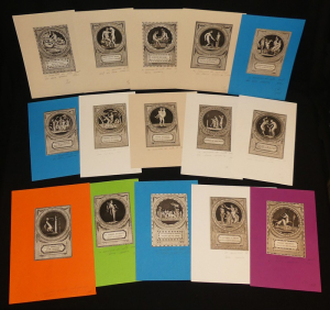 32 gravures érotiques XVIIIe siècle tirées de "Monumens du culte secret des dames romaines"