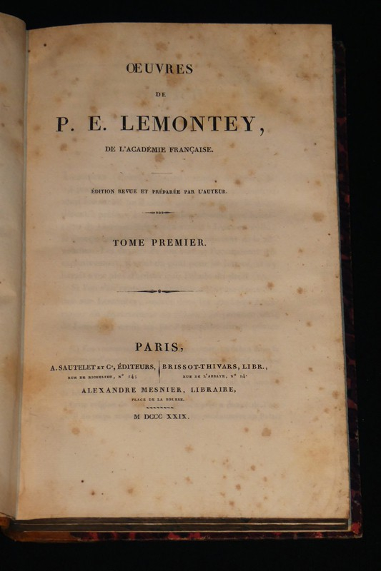 Oeuvres de P. E. Lemontey (5 volumes)