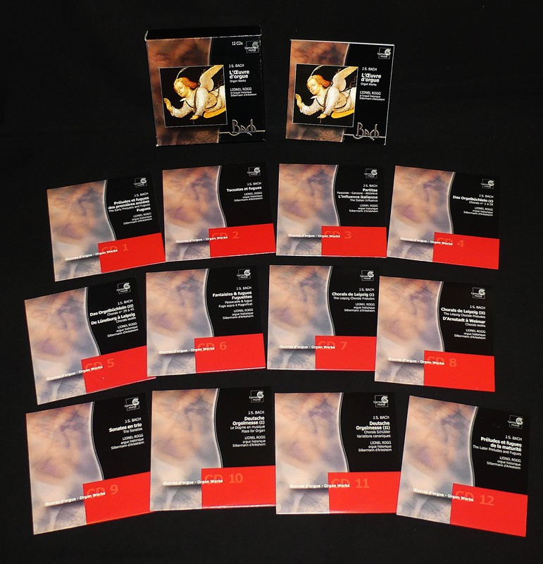 J. S. Bach - L'Oeuvre d'orgue - Lionel Rogg à l'orgue historique Silbermann d'Ariesheim (coffret 12 CD)