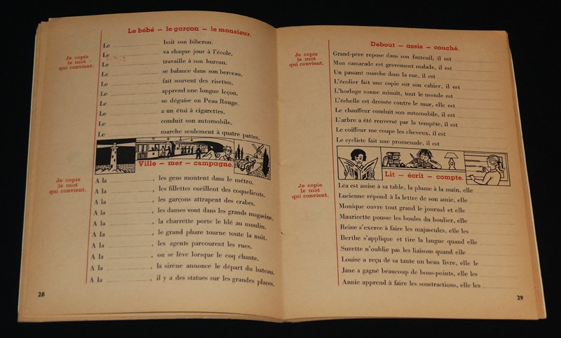 Mon cahier de lecture. Cours préparatoire, cours élémentaires 1re année