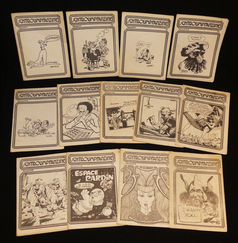 Schtroumpfanzine mensuel (lot de 13 numéros)