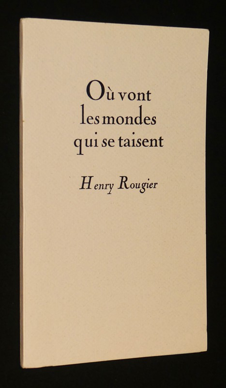 Où vont les mondes qui se taisent