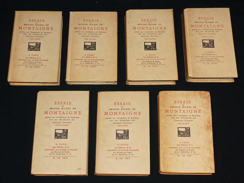 Essais de Messire Michel de Montaigne (7 volumes)