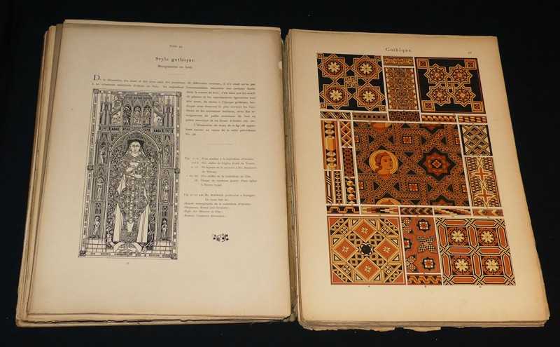 Anthologie de l'ornement. Dictionnaire des styles. Recueil chronologique d'ornements en couleurs de toutes les époques d'art