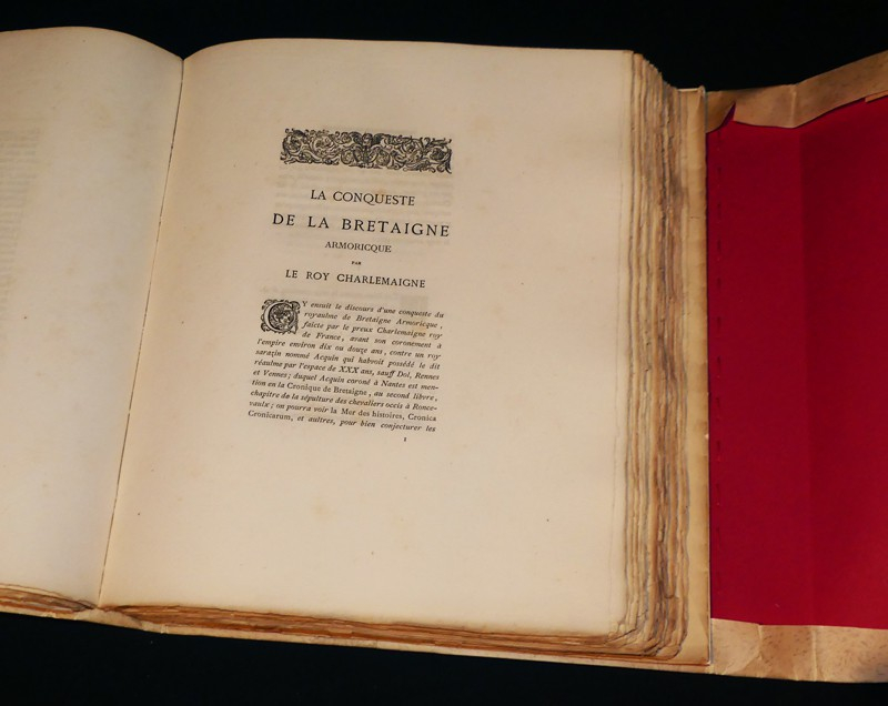 Le roman d'Aquin ou la conqueste de la Bretaigne par le Roy Charlemagne Chanson de geste du XII° siècle