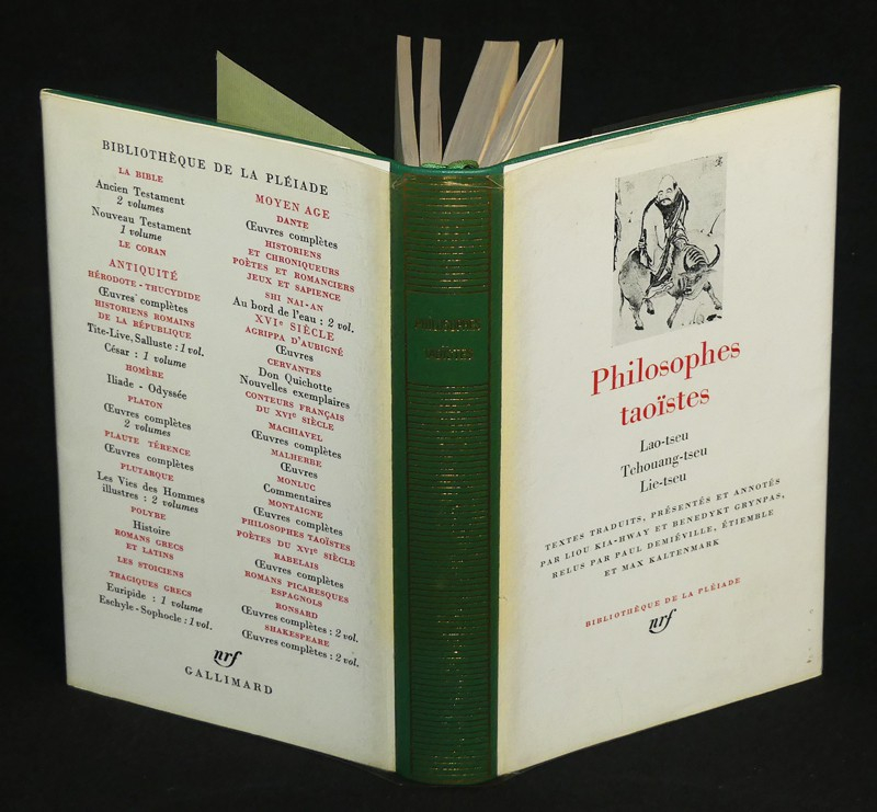 Philosophes taoïstes (Bibliothèque de la Pléiade)