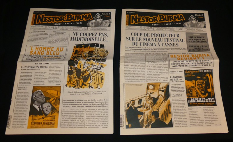 Nestor Burma : L'Homme au sang bleu (complet des trois numéros et présentoir)