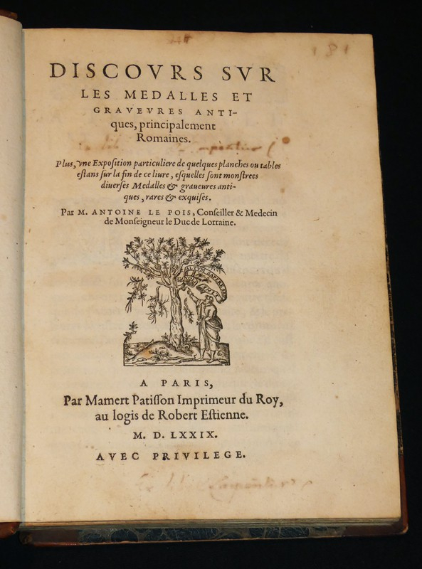Discours sur les médalles et graveures antiques, principalement Romaines