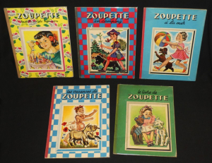 Lot de cinq album de la série" Zoupette"