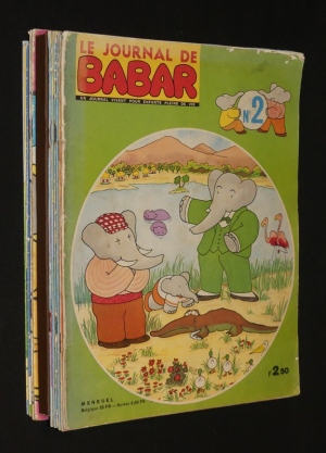 Lot de 18 numéros de "Le journal de Babar"