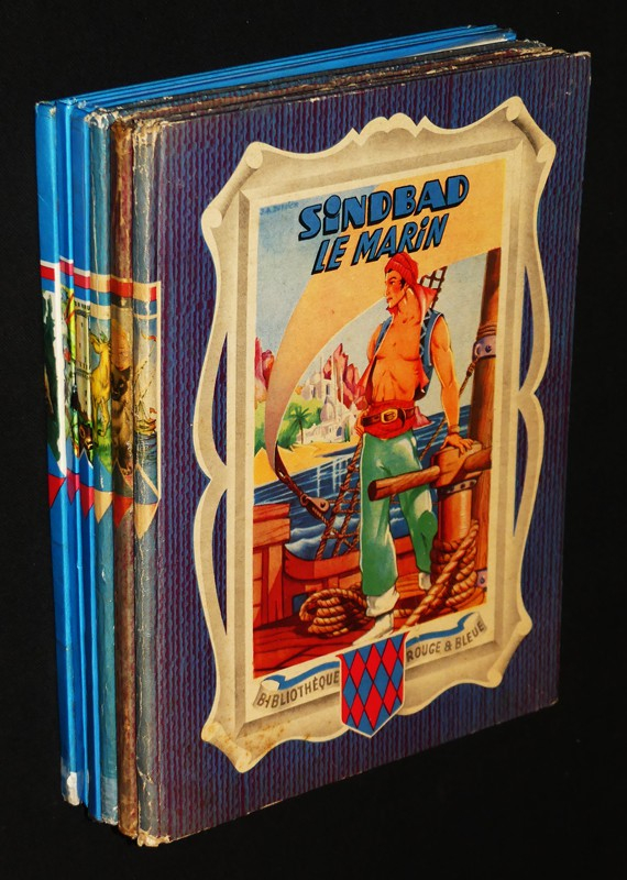 Lot de six albums de la Bibliothèque Rouge et Bleue