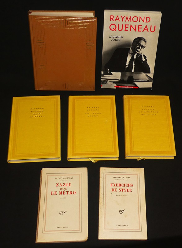 Lot de 7 ouvrages de ou sur Raymond Queneau