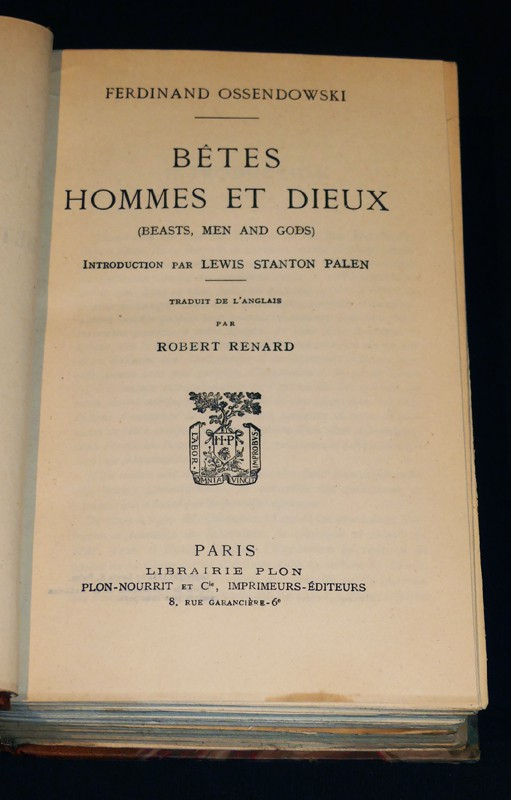 Bêtes, hommes et dieux - L'homme et le mystère en Asie