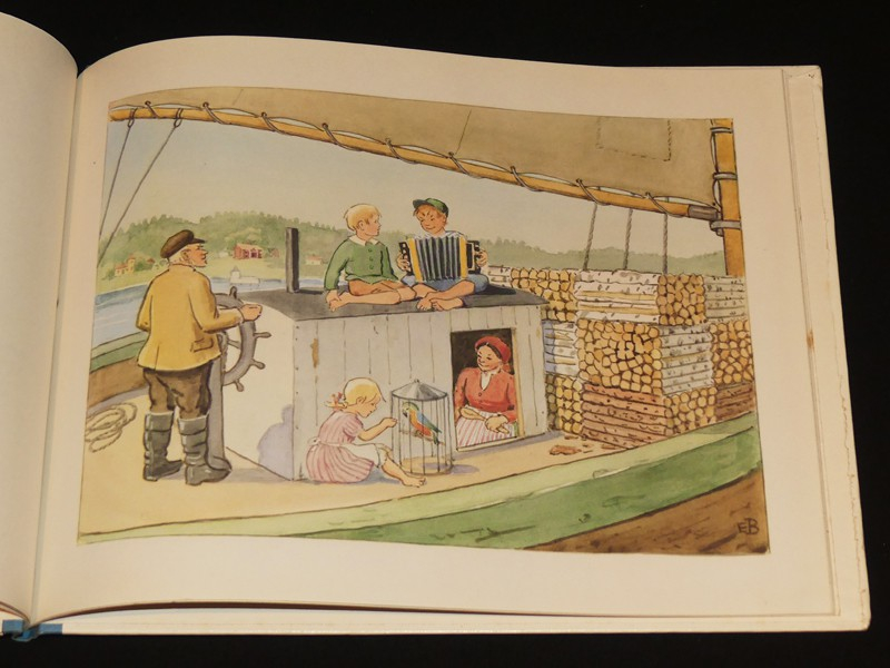 Le bateau neuf de l'oncle Célestin