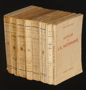 Lot de huit livres de et autour de Huysmans