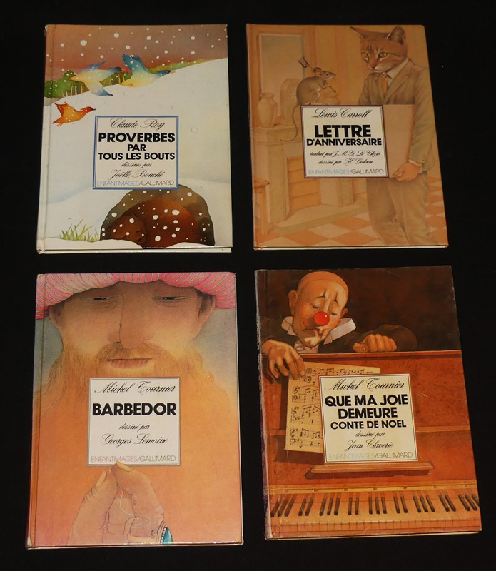 Lot de quatre albums de la collection Enfantimages