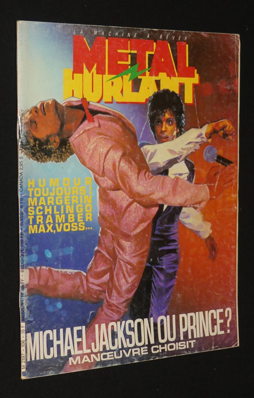 Métal Hurlant (n°106, décembre 1984) : Michael Jackson ou Prince ? Manoeuvre choisit