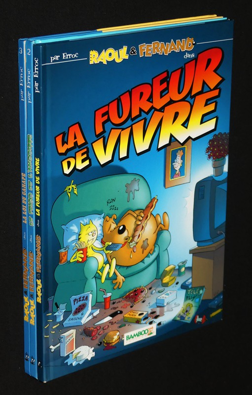 Raoul et Fernand, Tomes 1 à 3 : La fureur de vivre - Le frigo de l'angoisse - La Loi du canapé (3 volumes)