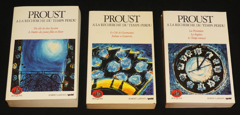 Du Côté de chez Swann ; A l'ombre des jeunes filles en fleurs ; Le Côté de Guermantes ; Sodome et Gomorrhe ; La Prisonnière, La Fugitive, Le Temps retrouvé