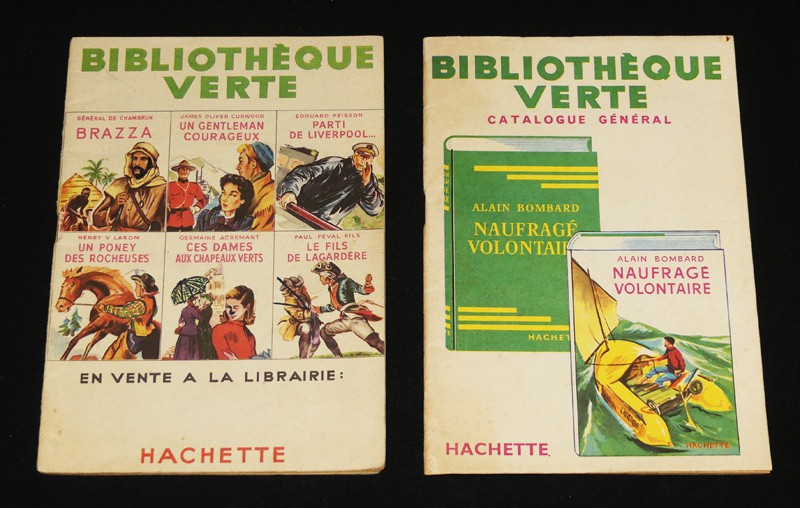 Bibliothèque verte , deux catalogues