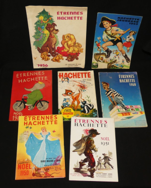 Sept catalogues des Editions Hachette consacrés aux livres pour enfants