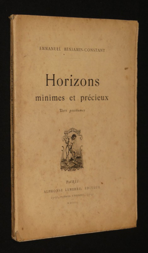 Horizons minimes et précieux. Vers posthumes