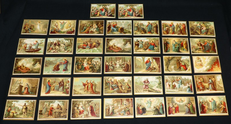 35 chromos religieux