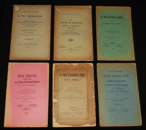 Lot de 5 plaquettes de Tréverdy sur la Tour d'Auvergne-Corret et une sur les Caquins de Bretagne.